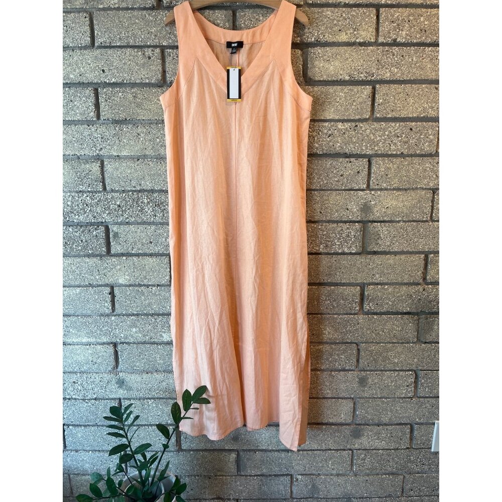 DKNY Linen Blend Dress Sz M